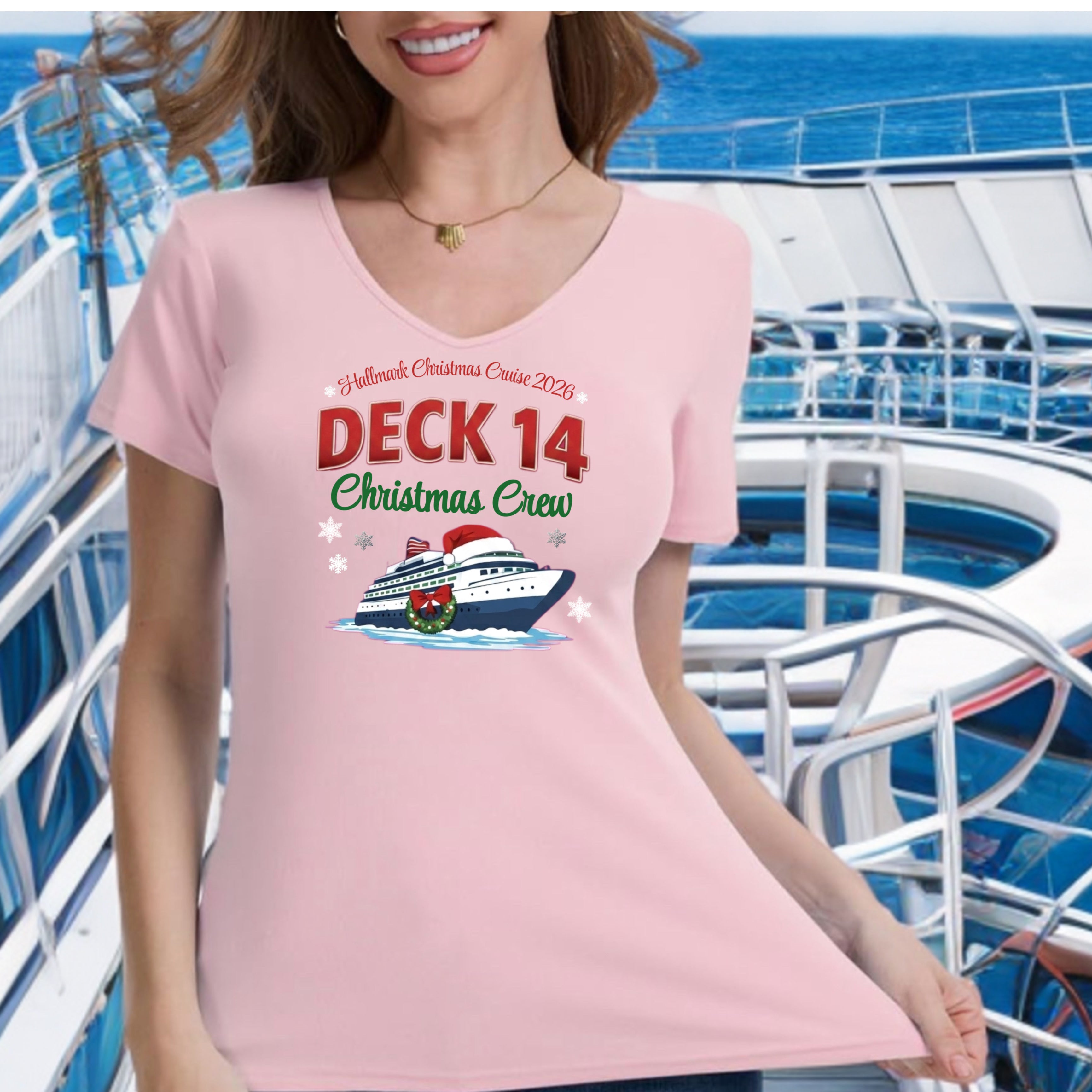 Deck 14 Official Embarkation Design  Sixthman Hallmark Themed Christmas Cruise