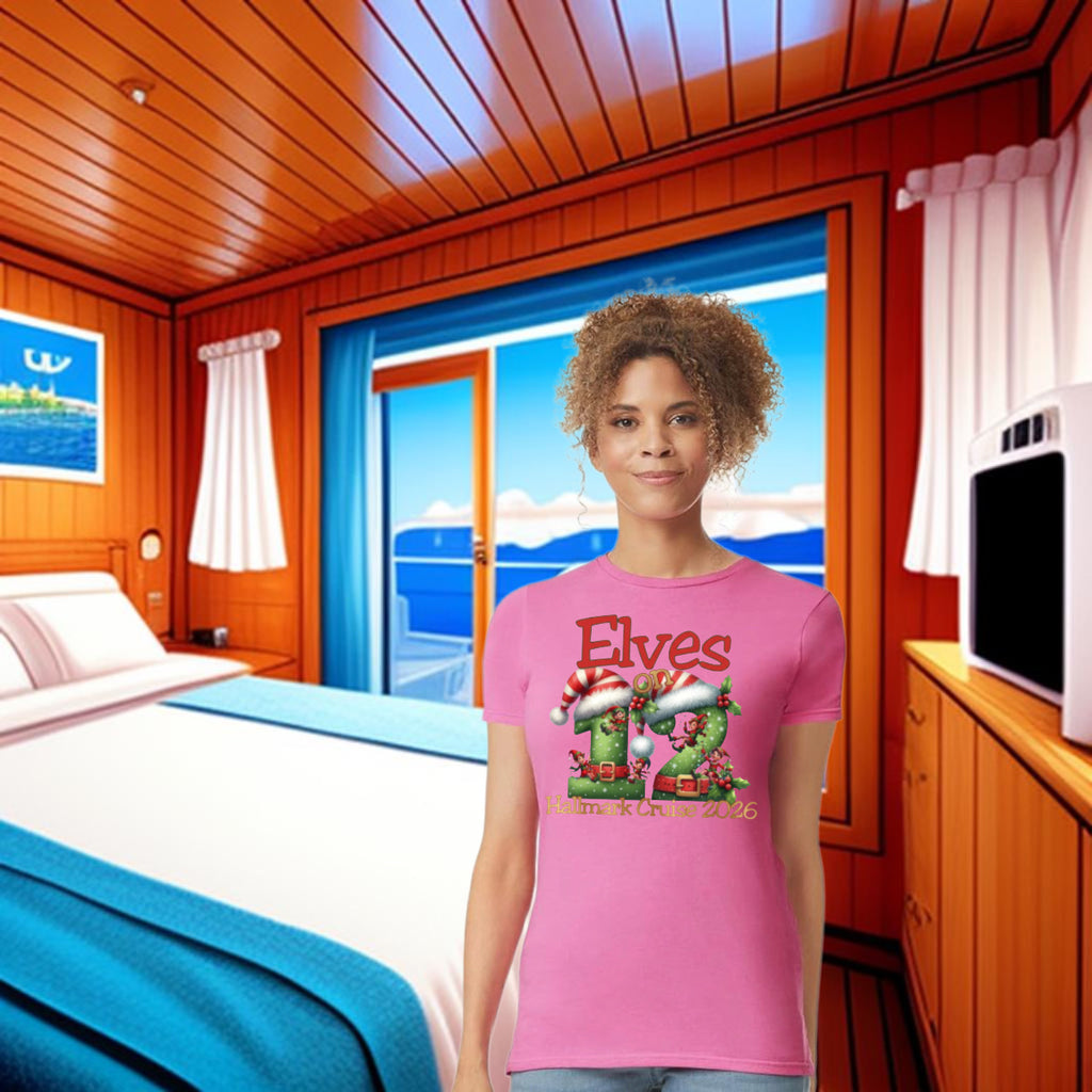 Hallmark Cruise Deck 12 Official Embarkation shirt - Sixthman Hallmark Themed Christmas Cruise