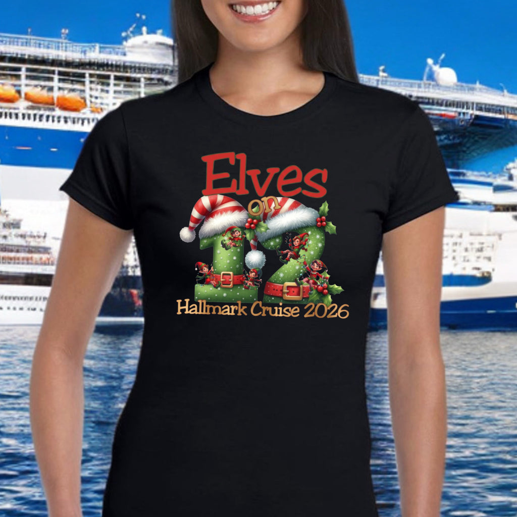 Hallmark Cruise Deck 12 Official Embarkation shirt - Sixthman Hallmark Themed Christmas Cruise