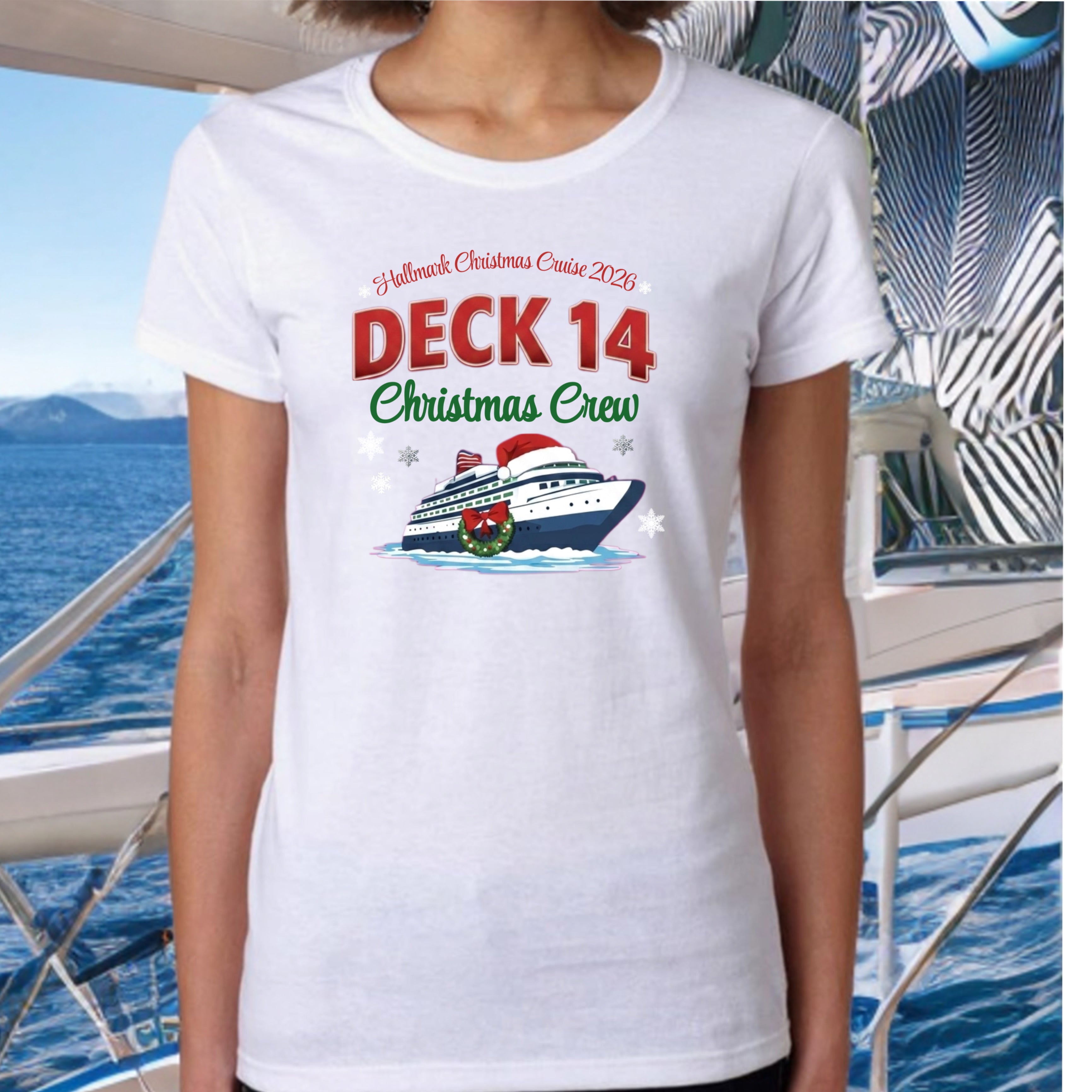 Deck 14 Official Embarkation Design  Sixthman Hallmark Themed Christmas Cruise