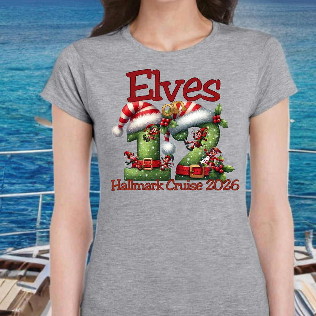 Hallmark Cruise Deck 12 Official Embarkation shirt - Sixthman Hallmark Themed Christmas Cruise