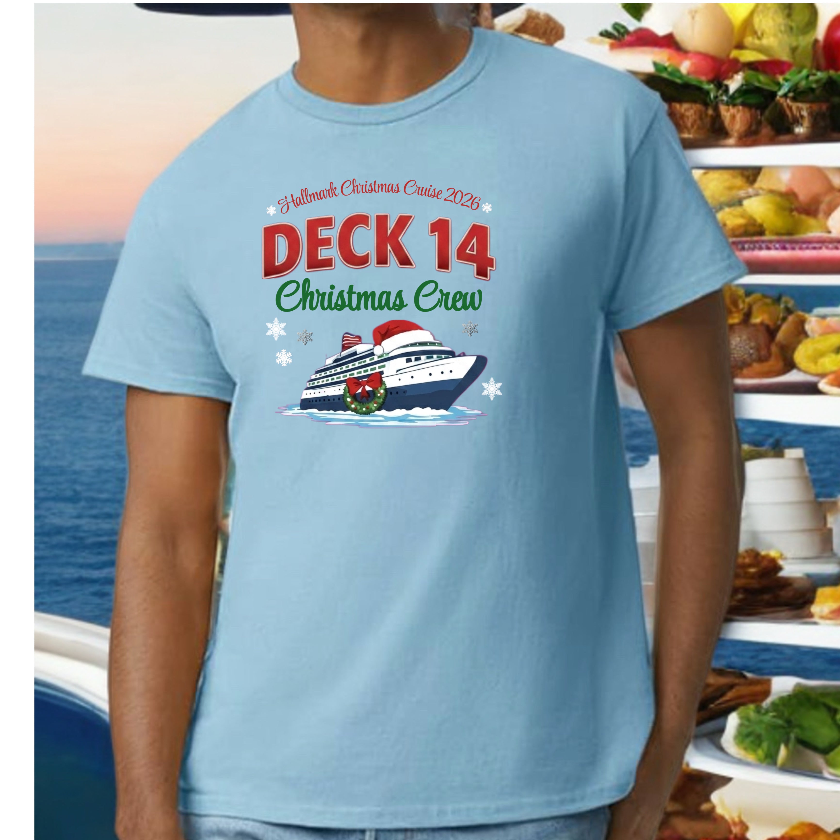 Deck 14 Official Embarkation Design  Sixthman Hallmark Themed Christmas Cruise