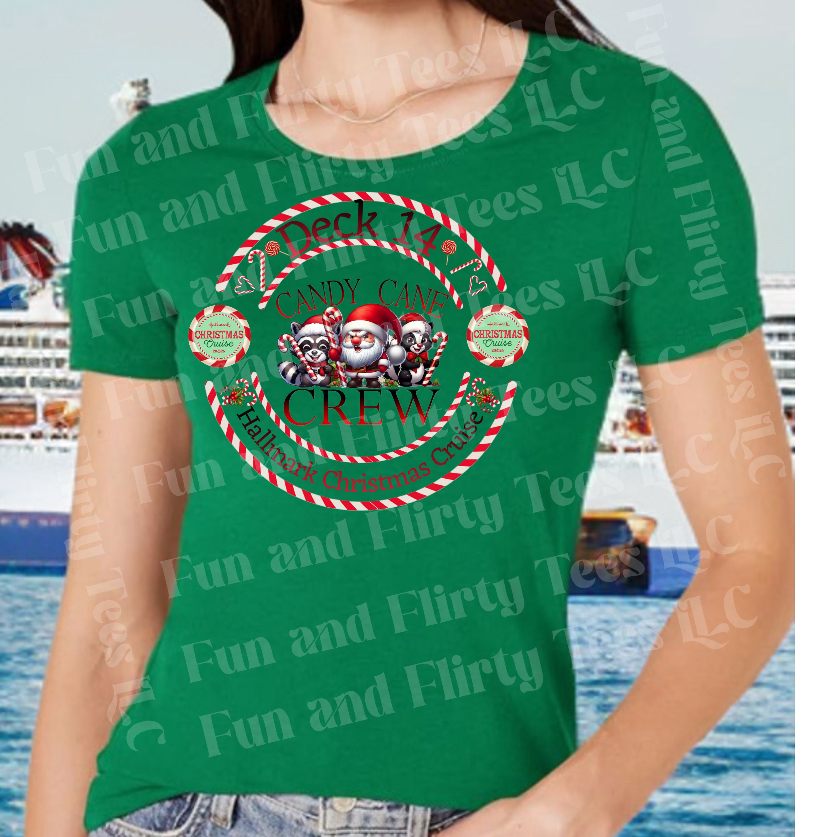 Deck 14 Santa Crew Design  Sixthman Hallmark Themed Christmas Cruise