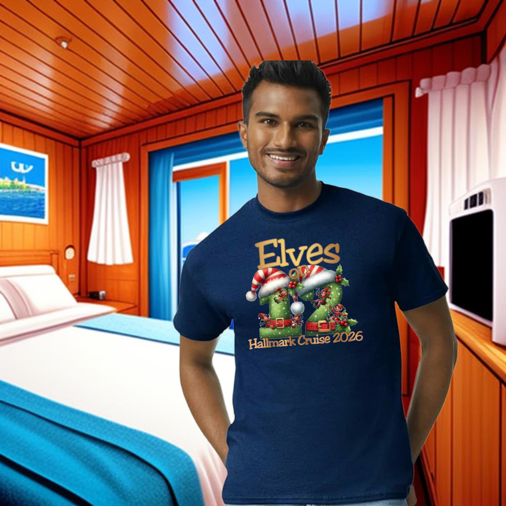 Hallmark Cruise Deck 12 Official Embarkation shirt - Sixthman Hallmark Themed Christmas Cruise