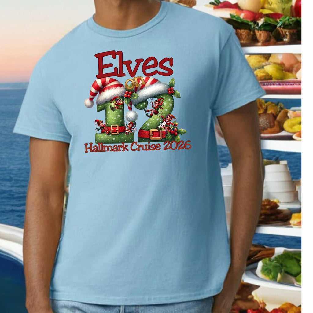Hallmark Cruise Deck 12 Official Embarkation shirt - Sixthman Hallmark Themed Christmas Cruise