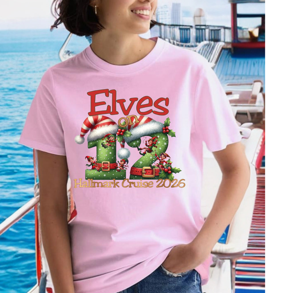 Hallmark Cruise Deck 12 Official Embarkation shirt - Sixthman Hallmark Themed Christmas Cruise