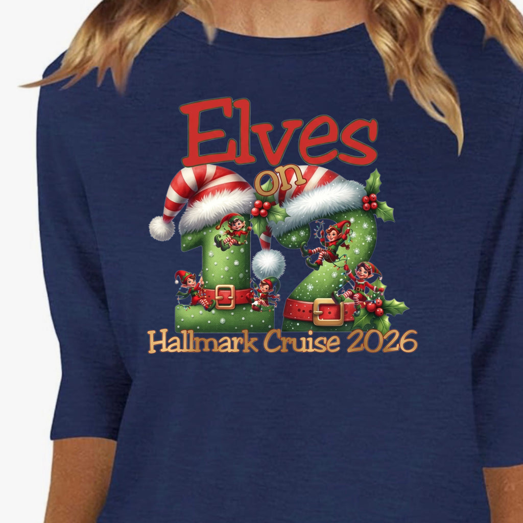 Hallmark Cruise Deck 12 Official Embarkation shirt - Sixthman Hallmark Themed Christmas Cruise