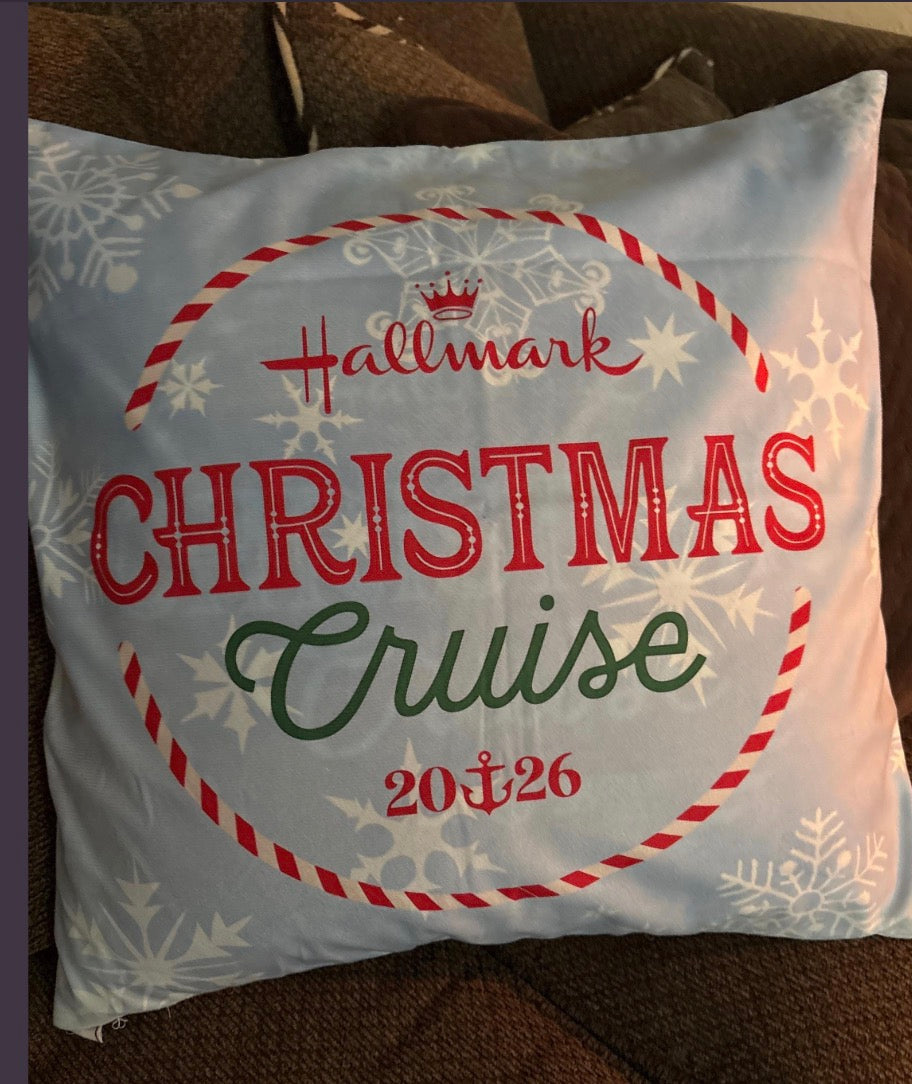 Hallmark Christmas Cruise Pillow or pillowcase